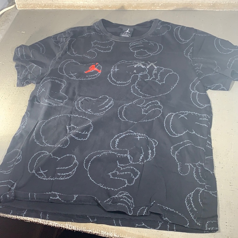 Jordan brand x KAWS collab tee shirt all over prin
